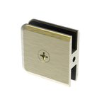 Pince de douche biseautée, 2 × 2 po — Laiton antique
