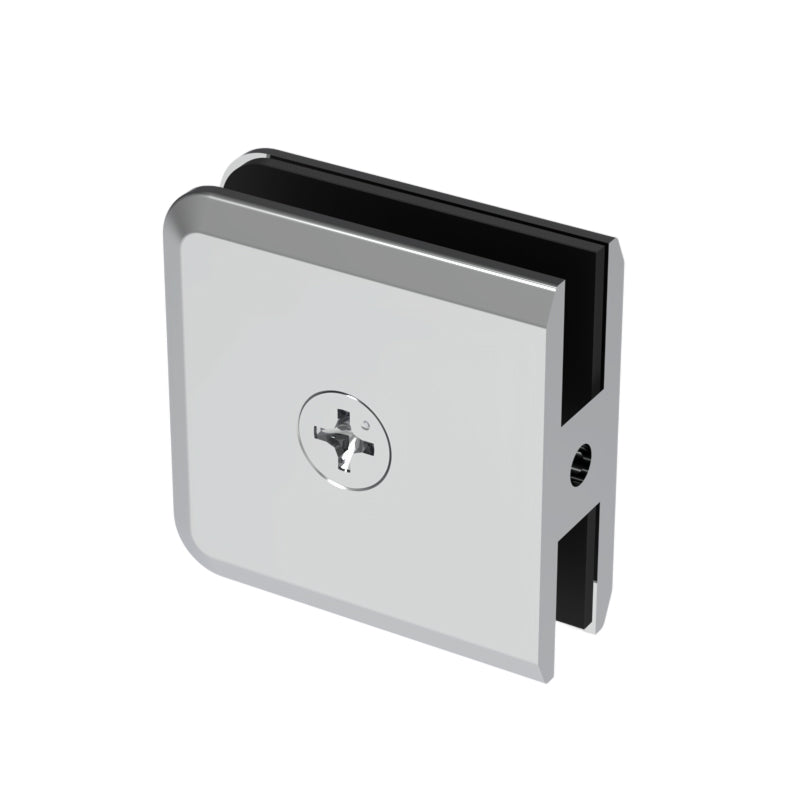 Pince de douche biseautée, 2 × 2 po — Chrome