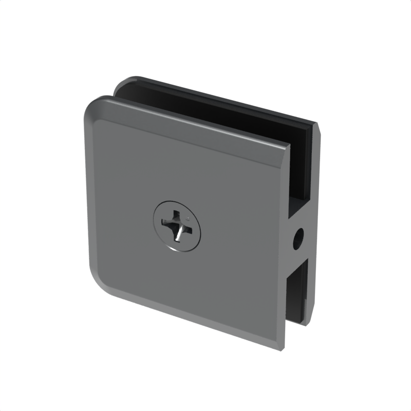 Pince de douche biseautée, 2 × 2 po — Gris anthracite