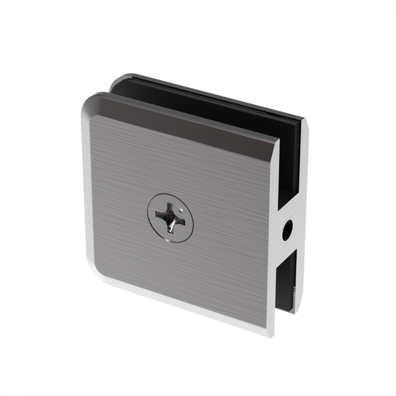Pince de douche biseautée, 2 × 2 po — Bronze huilé