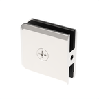 Pince de douche biseautée, 2 × 2 po — Nickel poli