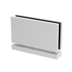 Pivot de porte de douche carré (haut ou bas) — Blanc (image d'illustration)