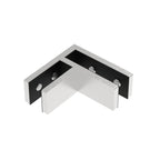 Attache 90° inégale mince — HS90F verre-à-verre