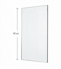 Panneau de verre trempé clair 12 mm — Hauteur 40"