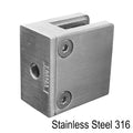 Clamp verre-poteau 90° inox 316