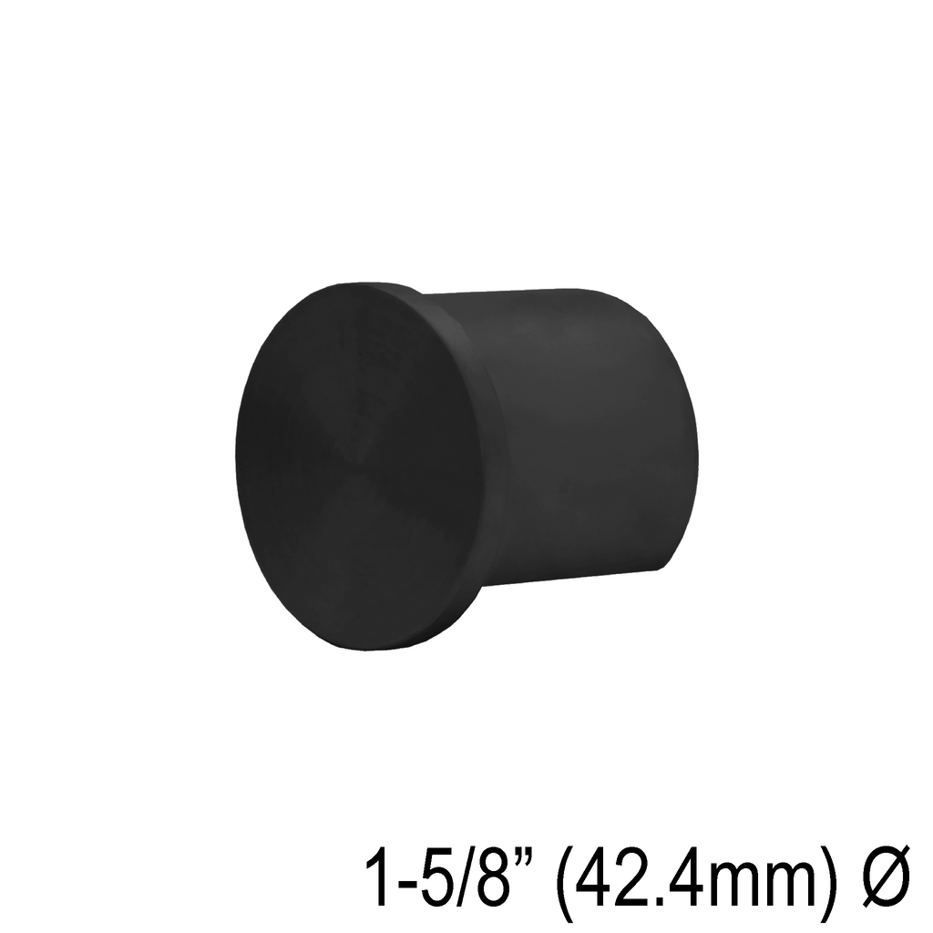 Embout pour caprail rond 42,4 mm — fini noir
