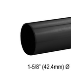 Main courante ronde 42,4 mm, inox 316 — 19 pi — fini noir