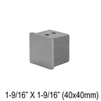 Embout pour main courante carrée 40 mm — fini argent