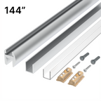 Kit de profilé en U pour douche (header), 144 po — Chrome (image d'illustration)