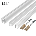 Kit de profilé en U pour douche (header), 144 po — Blanc (image d'illustration)