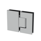 Charnière de douche carrée, verre à verre 180° — Chrome (image d'illustration)