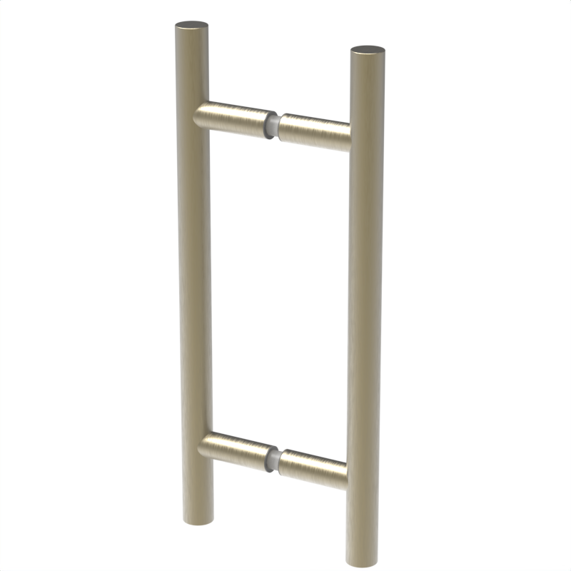 Poignée de porte de douche échelle, 8 × 8 po — Bronze brossé (image d'illustration)