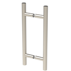 Poignée de porte de douche échelle, 8 × 8 po — Nickel brossé (image d'illustration)