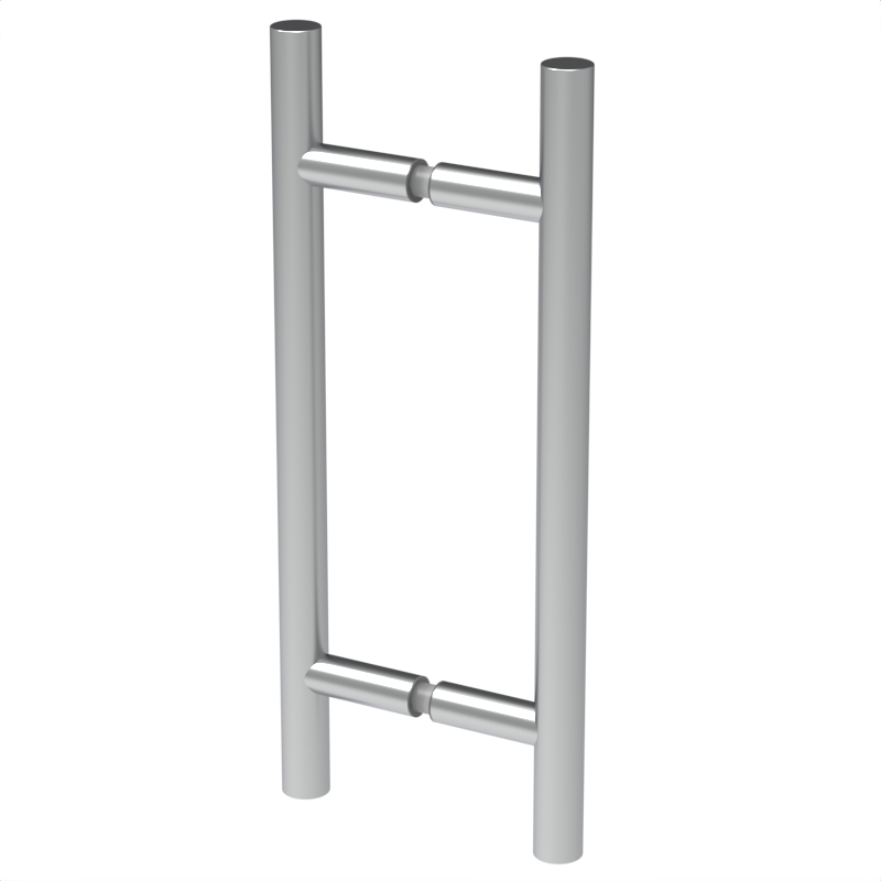 Poignée de porte de douche échelle, 8 × 8 po — Chrome (image d'illustration)