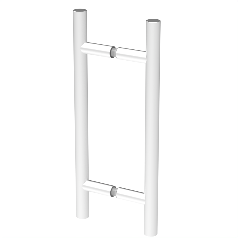 Poignée de porte de douche échelle, 8 × 8 po — Blanc (image d'illustration)