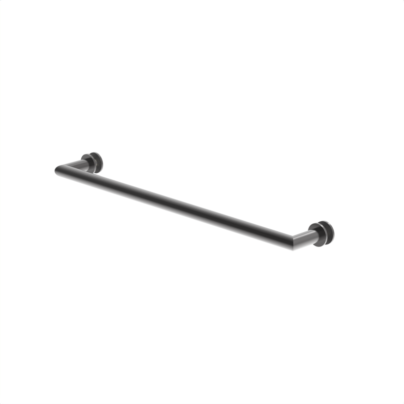 Porte-serviettes de douche coupe en biseau, 18 po — Bronze huilé (image d'illustration)