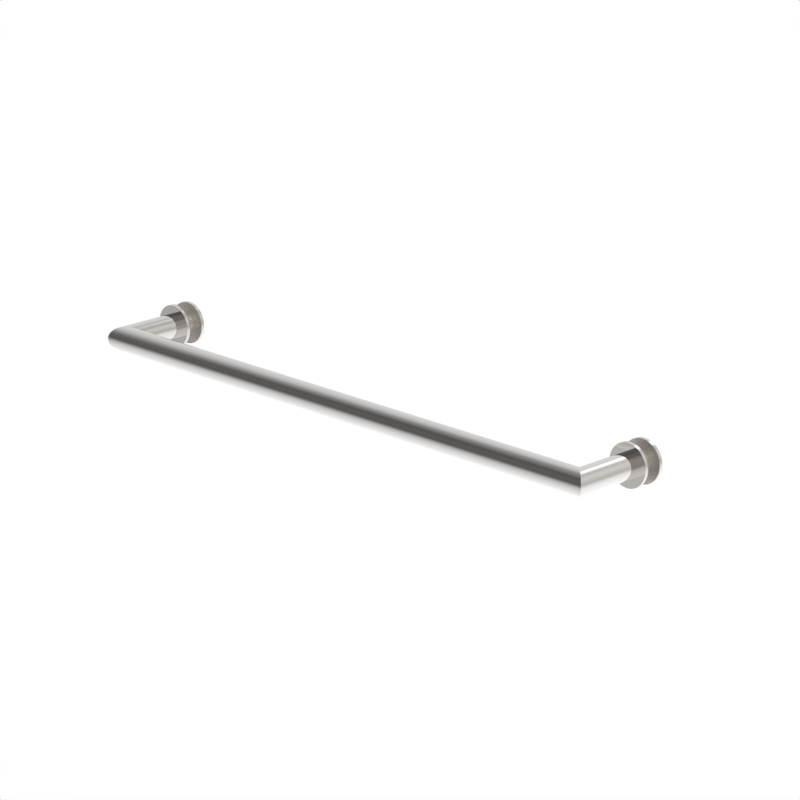Porte-serviettes de douche coupe en biseau, 18 po — Nickel poli (image d'illustration)