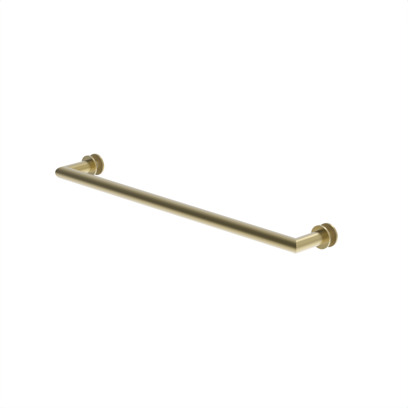 Porte-serviettes de douche coupe en biseau, 18 po — Laiton satiné (image d'illustration)