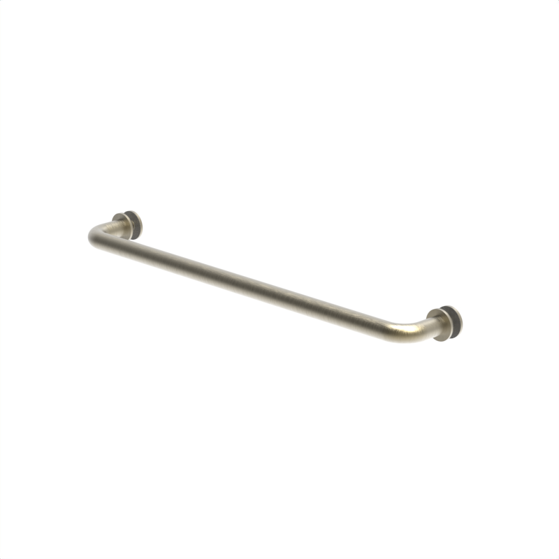 Porte-serviettes de douche tubulaire, 18 po — Bronze brossé (image d'illustration)