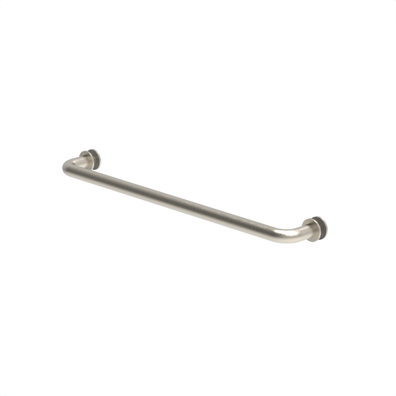 Porte-serviettes de douche tubulaire, 18 po — Nickel brossé (image d'illustration)