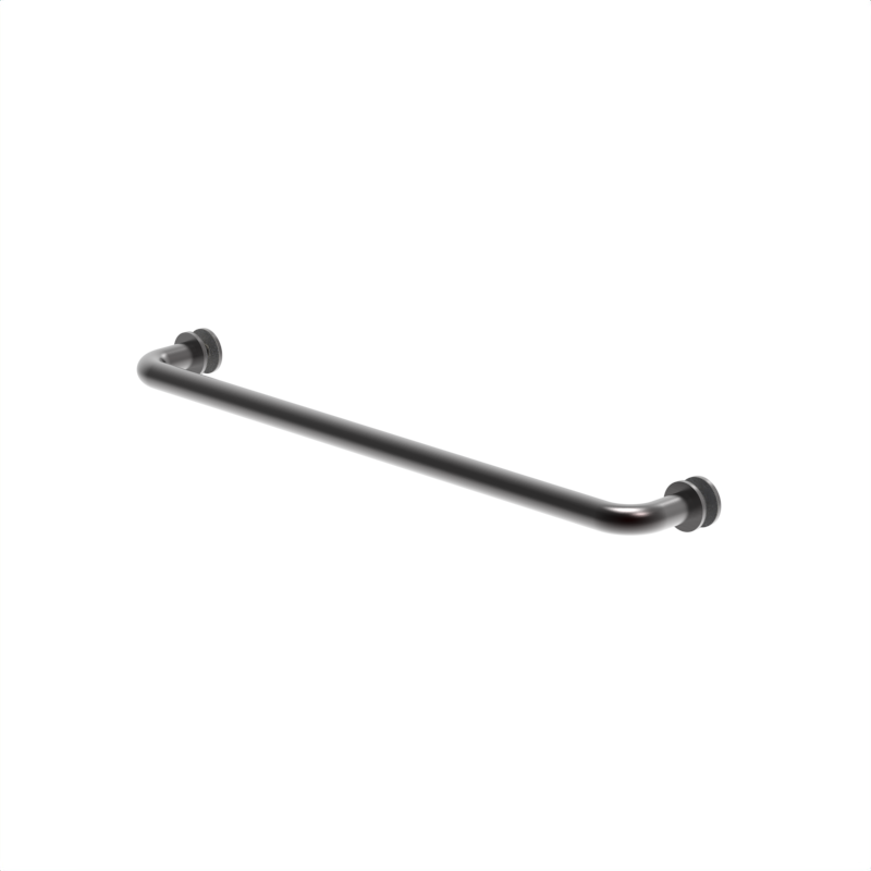 Porte-serviettes de douche tubulaire, 18 po — Bronze huilé (image d'illustration)