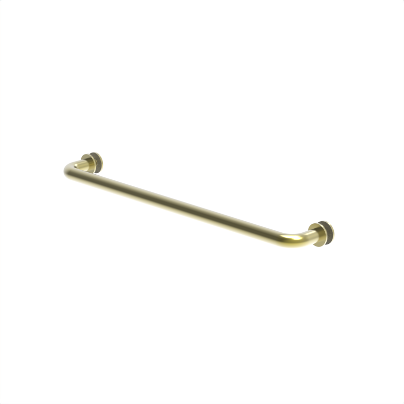 Porte-serviettes de douche tubulaire, 18 po — Laiton poli (image d'illustration)