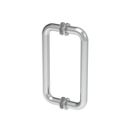 Poignée de porte de douche tubulaire, 8 × 8 po — Chrome (image d'illustration)