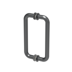 Poignée de porte de douche tubulaire, 8 × 8 po — Gris anthracite (image d'illustration)