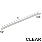 Blocs de calage transparents pour verre, paquet de 100 — 1/16 × 6 po