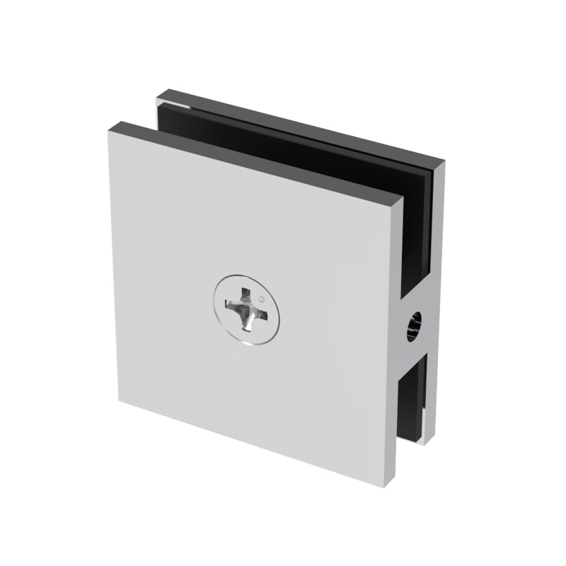 Pince de douche carrée, 2 × 2 po — Chrome