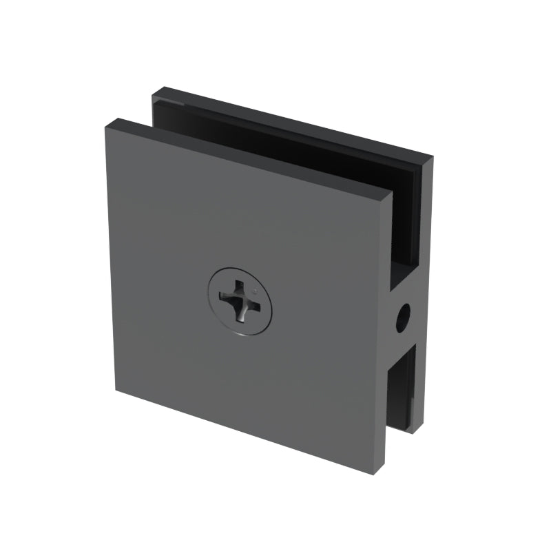 Pince de douche carrée, 2 × 2 po — Gris anthracite