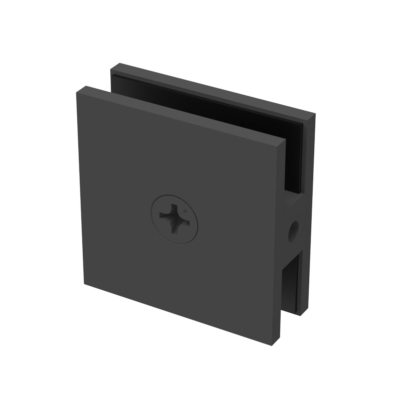 Pince de douche carrée, 2 × 2 po — Noir mat