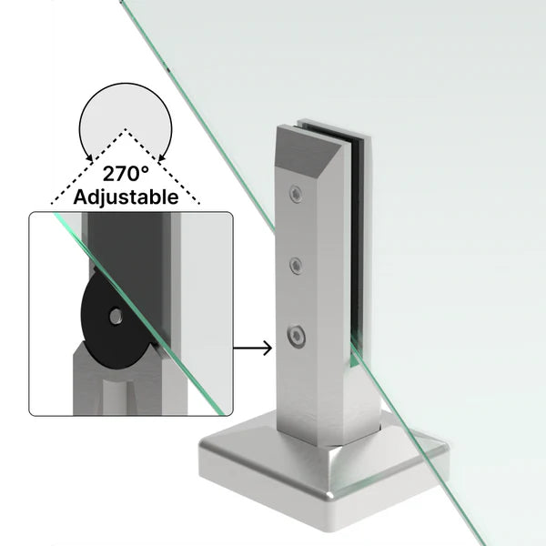 Spigot - Série Titan - Réglable 8" - Carré (Escalier)