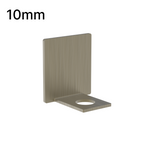 Embout de profilé en U, verre 10 mm — Bronze brossé