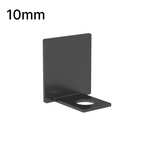 Embout de profilé en U, verre 10 mm — Gris anthracite