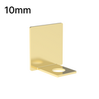 Embout de profilé en U, verre 10 mm — Laiton poli