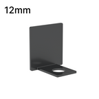 Embout de profilé en U, verre 12 mm — Gris anthracite