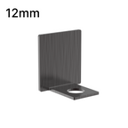 Embout de profilé en U, verre 12 mm — Bronze huilé