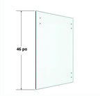 Porte de verre 10mm troué 4 trous