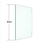 Porte verre trempé 10mm (6 trous)