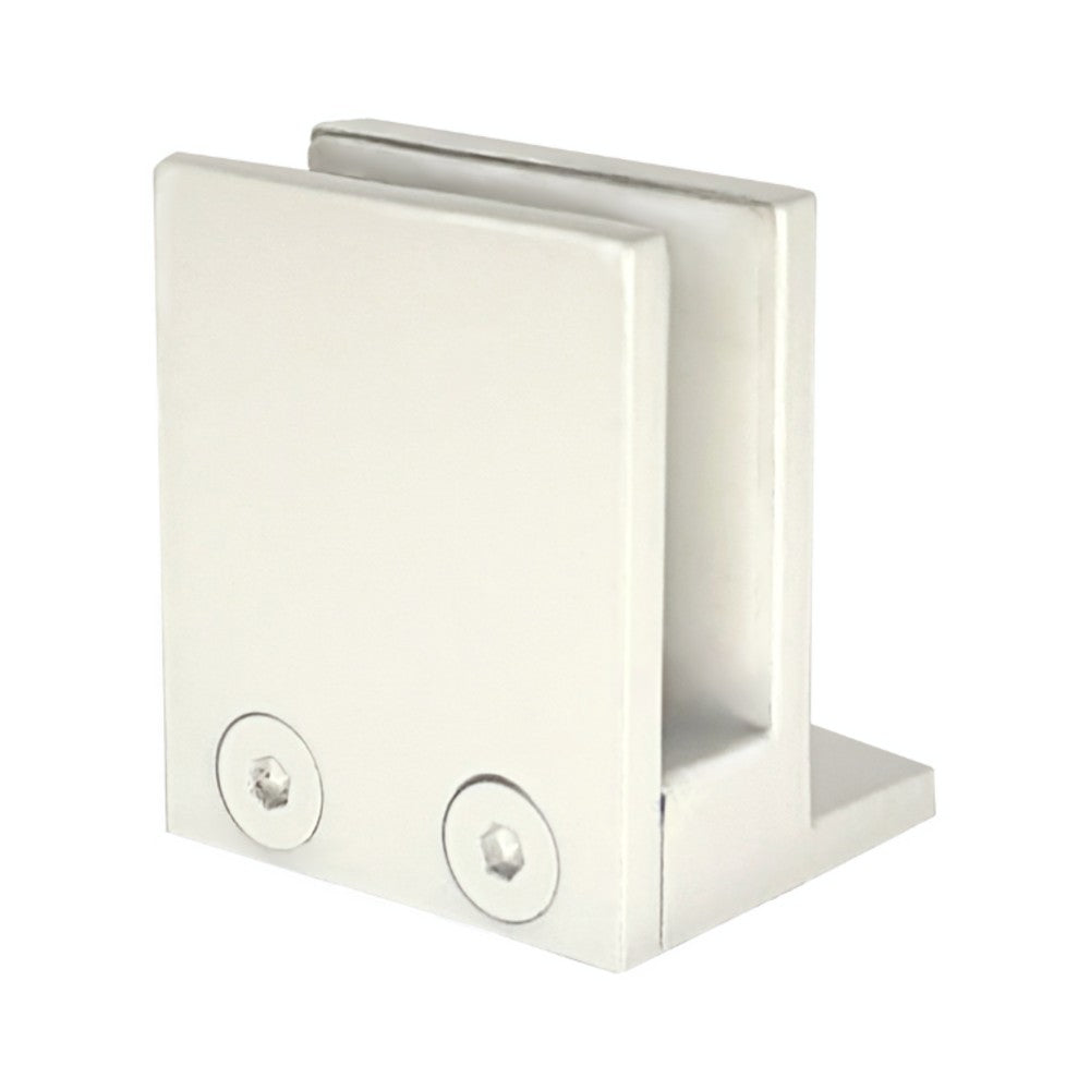 Attache latérale 2 po — C-S90W mur-verre — fini blanc