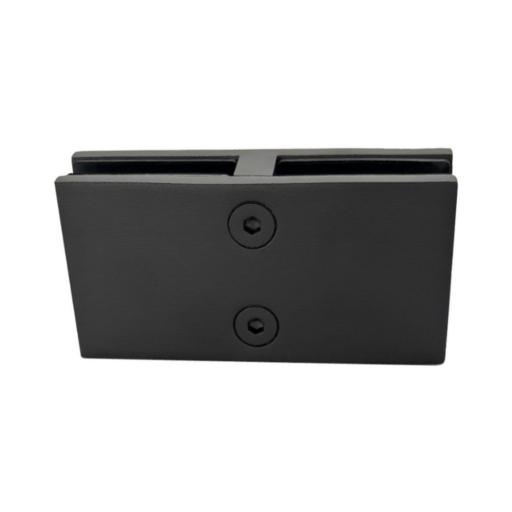 Attache 180° 2 po — L6018 verre-à-verre — fini noir