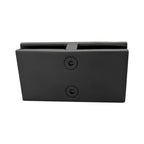 Attache 180° 2 po — L6018 verre-à-verre — fini noir