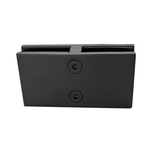 Attache 180° 2 po — L6018 verre-à-verre — fini noir