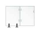 Porte verre trempé 10mm (6 trous)