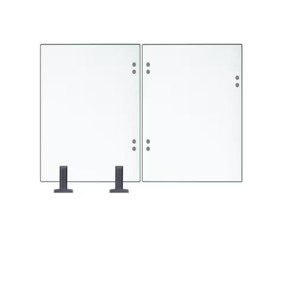 Porte verre trempé 10mm (6 trous)